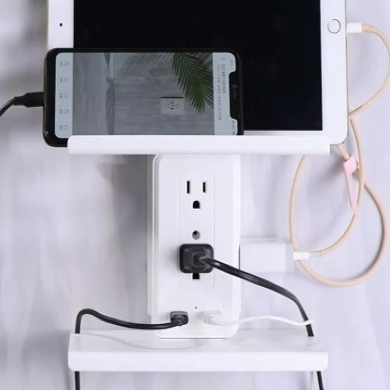 Universal home use wall electric socket extension power strip with USB