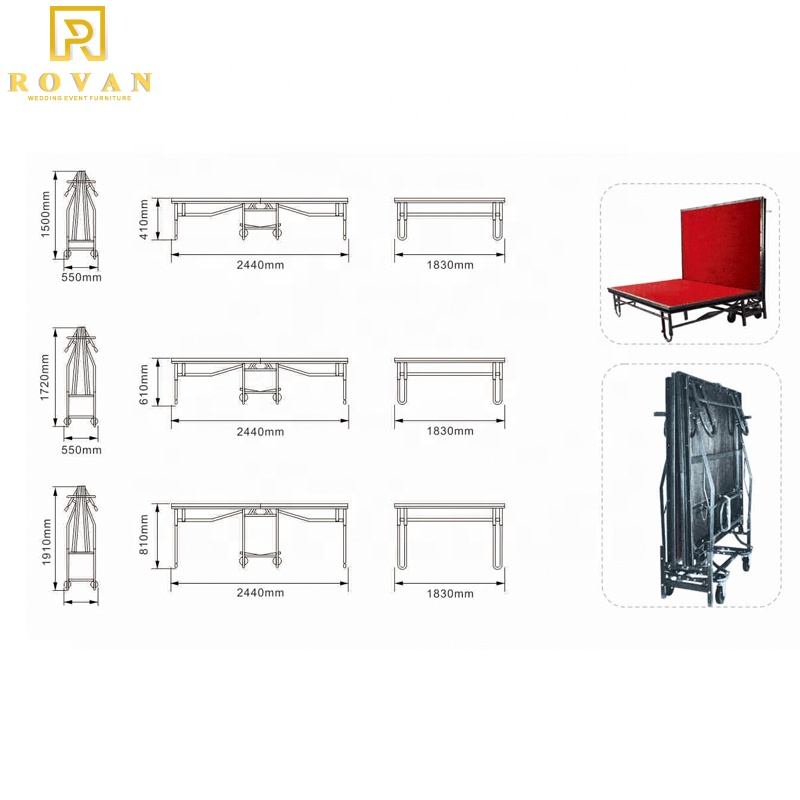 Banquet movable stage