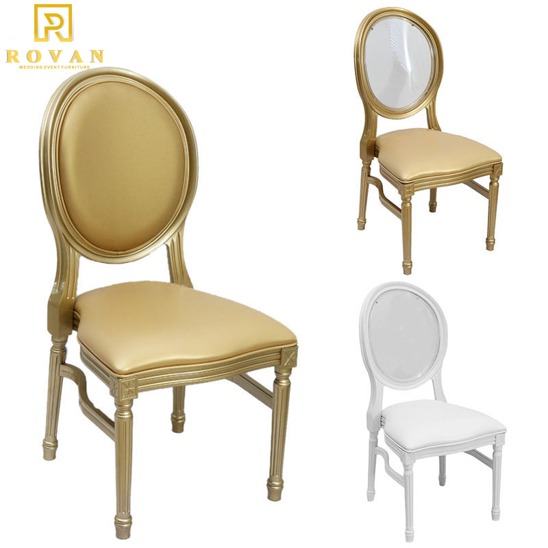 Resin King Louis Chair - Gold