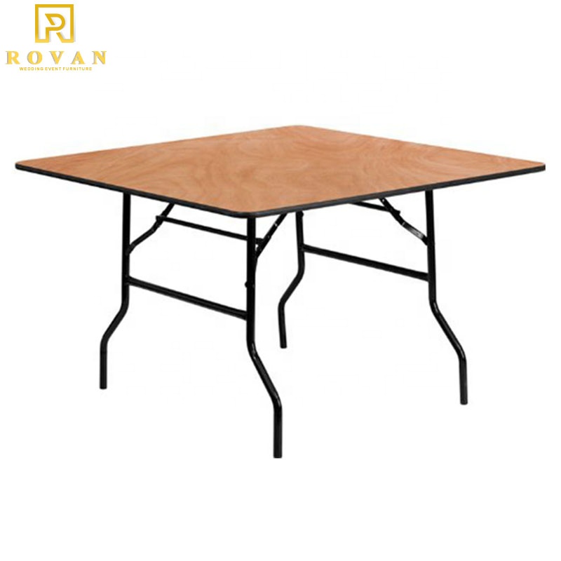 Wholesale modern hotel Furniture Wood Folding Banquet Table set for Wedding and event