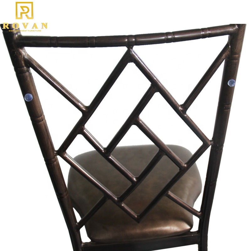 Modern wholesale metal iron party chairs event dining chair for royal wedding and banquet