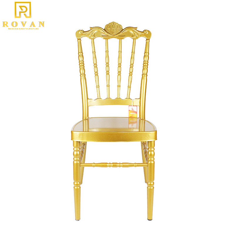 China Metal Stackable Gold Wedding Chiavari Chair Chiavari Used Wedding for Sale