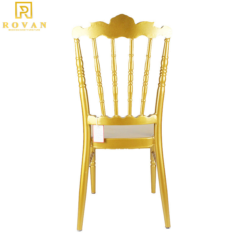 China Metal Stackable Gold Wedding Chiavari Chair Chiavari Used Wedding for Sale