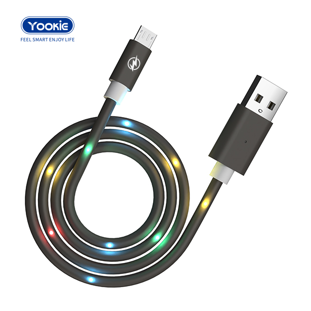 YOOKIECB3 3.0A Voice Control USB Cable 1M Charging Data Cable Fast