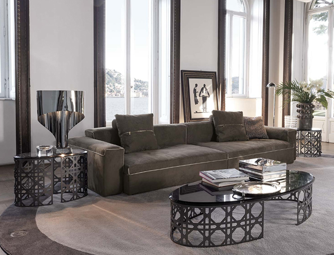 latest design Modern style light luxury marble tabletop marble coffee table