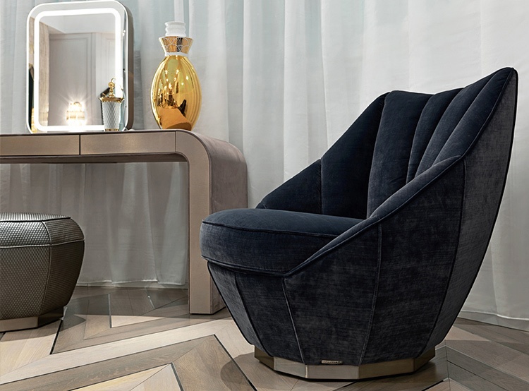 High quality luxury modern living room furniture comfortable leather lounge leisure chair