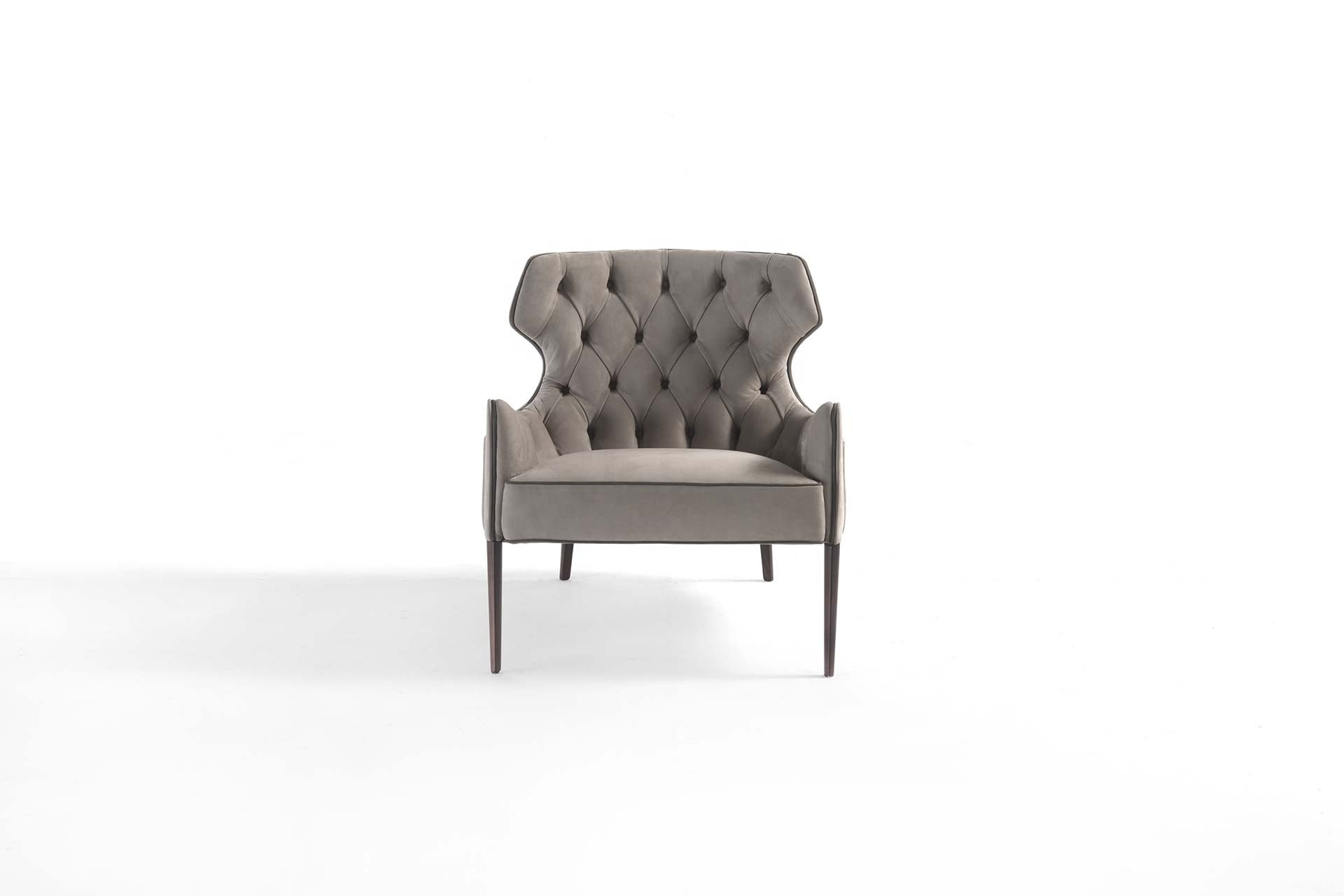Italian luxury design leather lounge chair modern single leisure chairs for home furniture