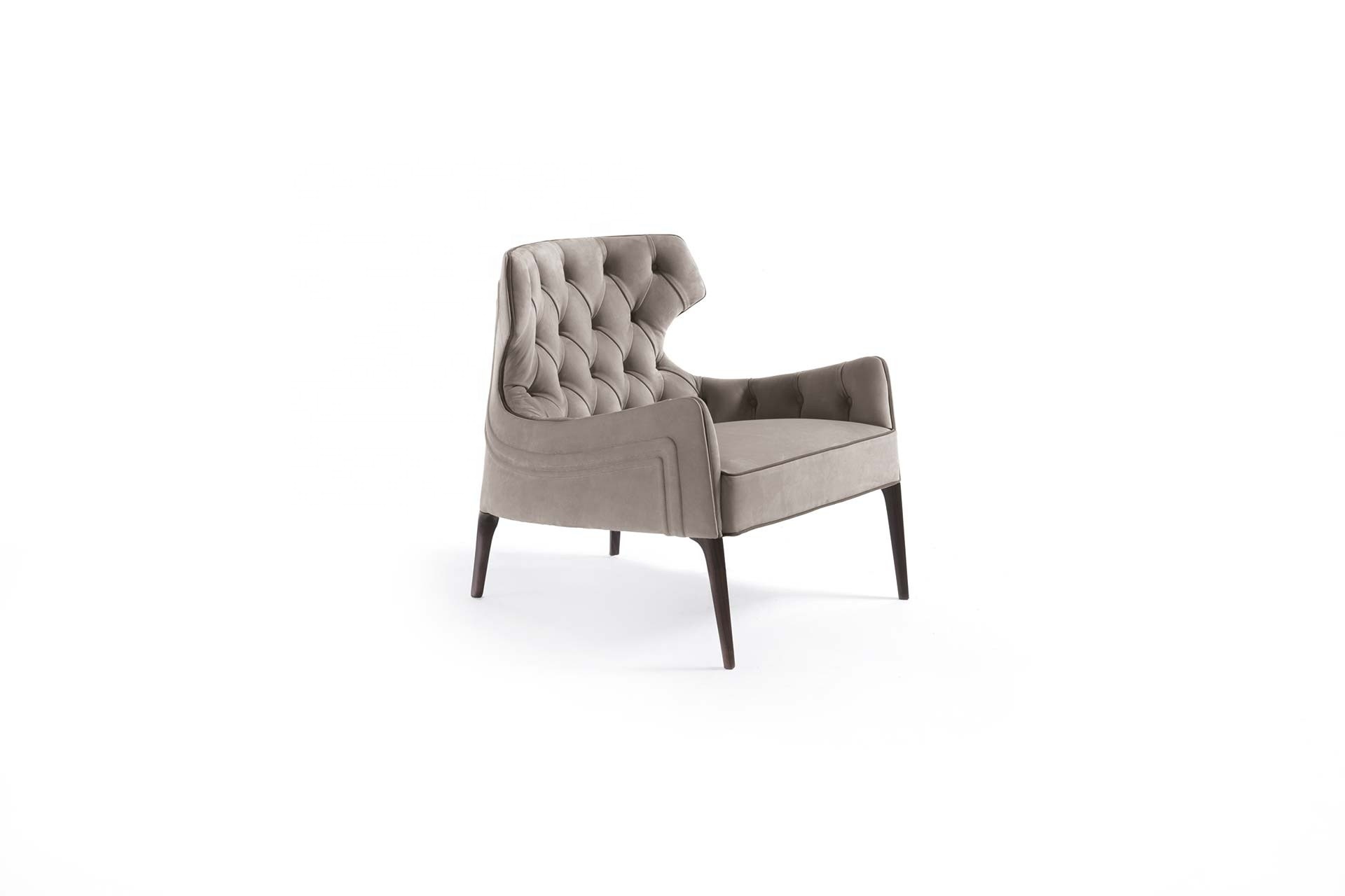 Italian luxury design leather lounge chair modern single leisure chairs for home furniture