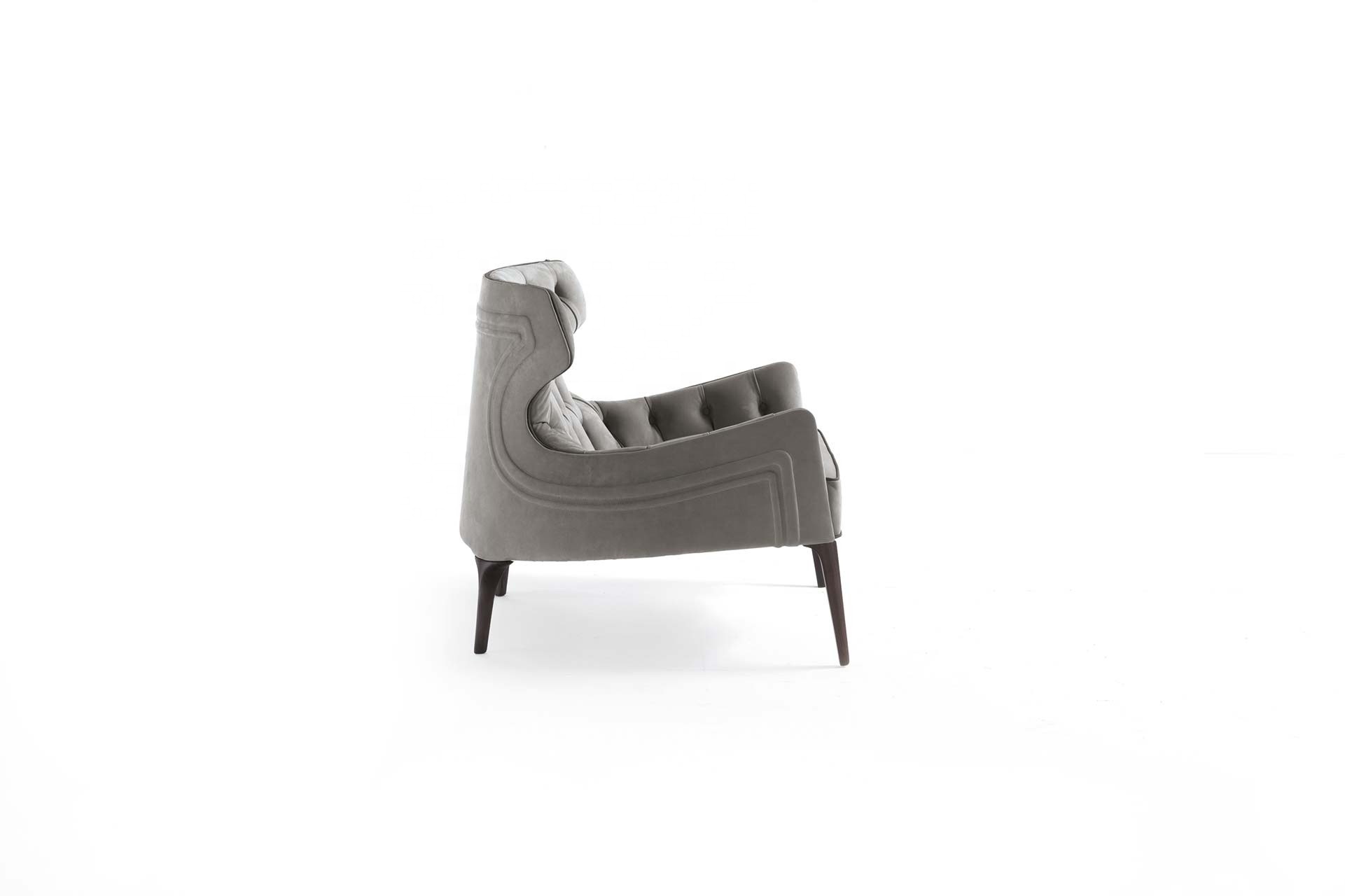 Italian luxury design leather lounge chair modern single leisure chairs for home furniture