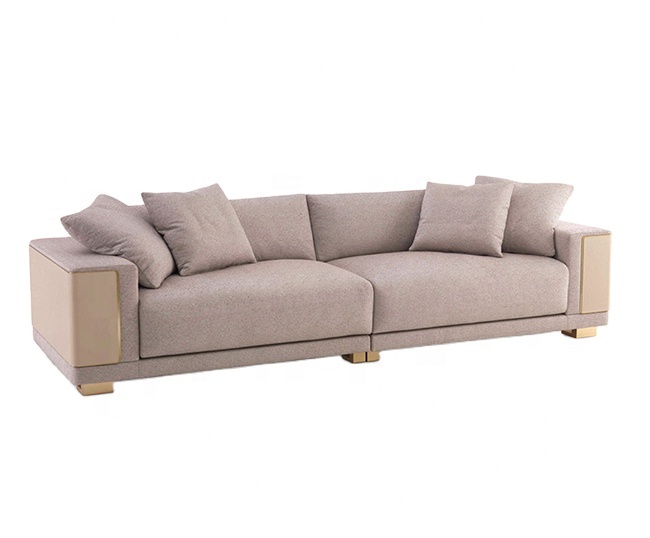 Italian style modern luxury living room furniture comfortable high quality fabric sofa