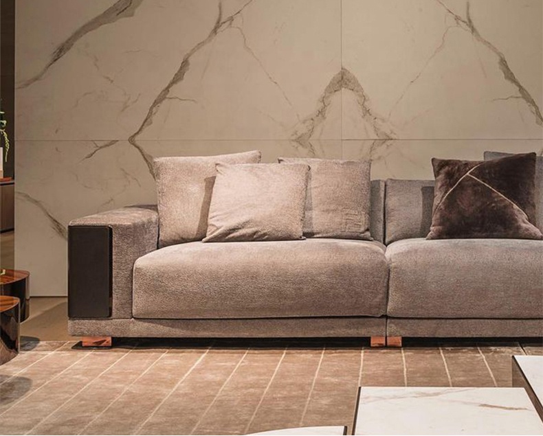 Italian style modern luxury living room furniture comfortable high quality fabric sofa