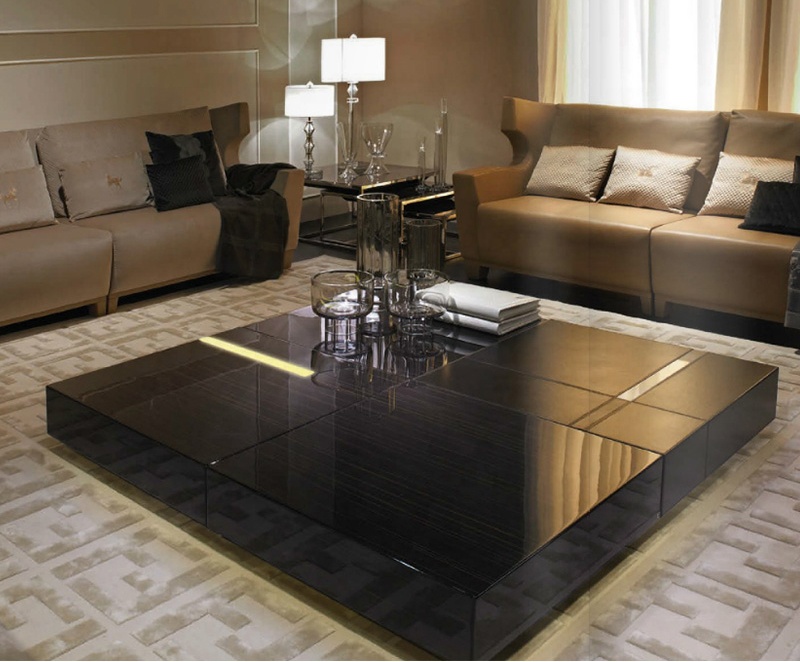 Italian luxury fashion minimalist design living room tea table set for home furniture