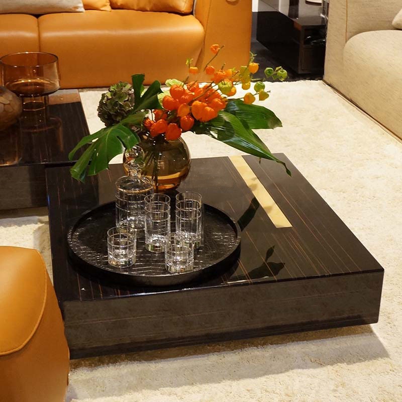 Italian luxury fashion minimalist design living room tea table set for home furniture