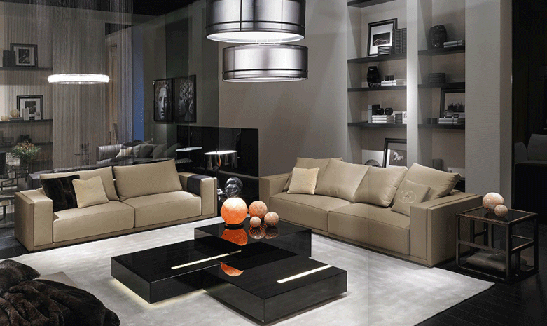 Italian luxury fashion minimalist design living room tea table set for home furniture