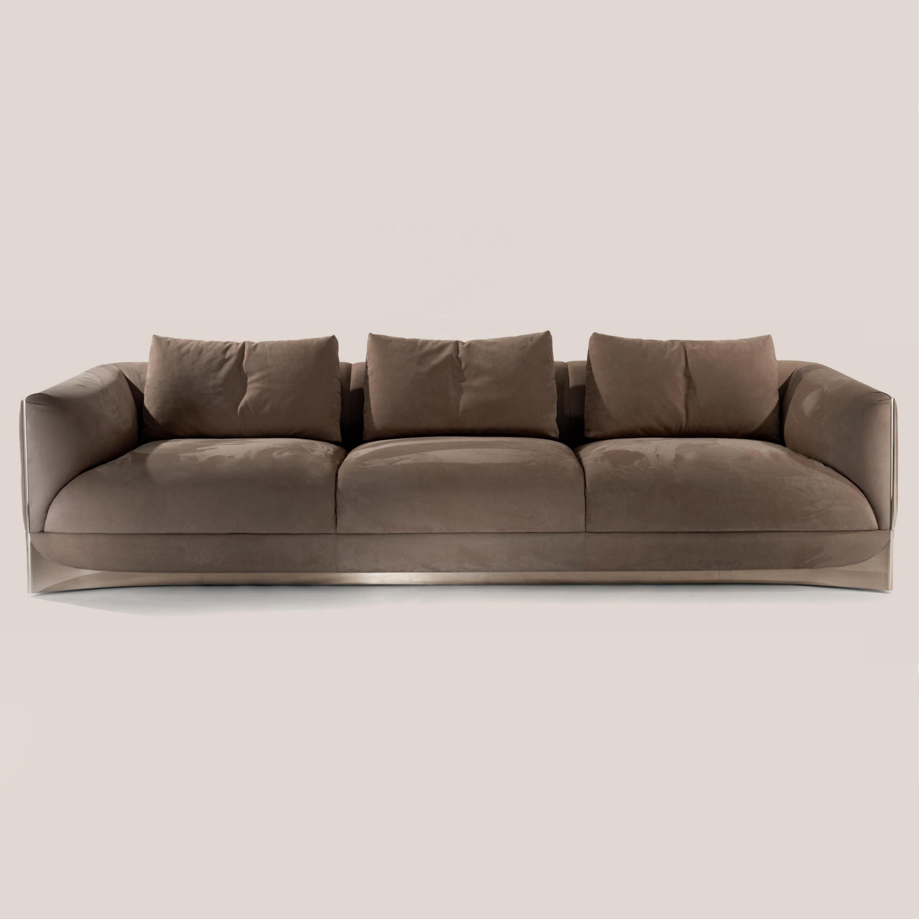 Solid wood inner frame high density composite sponge living room sofa with metal leg