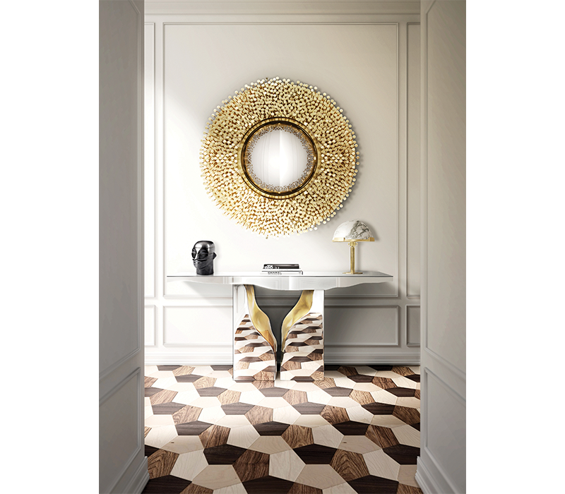 Popular Hallway Table Furniture Designer Luxury Brand Royal Console Table For Home Decoration