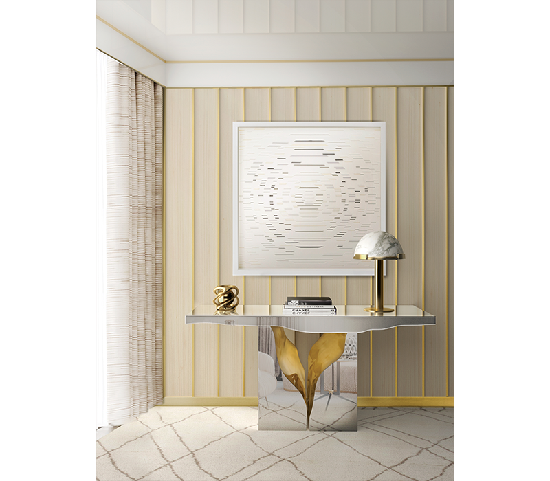 Popular Hallway Table Furniture Designer Luxury Brand Royal Console Table For Home Decoration