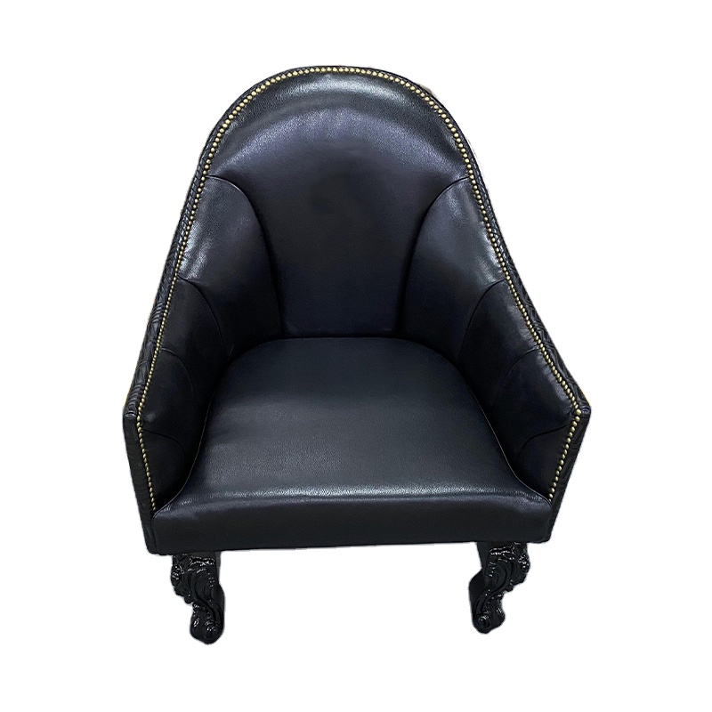 The newest Italian luxurious microfiber leather leisure chair for living room