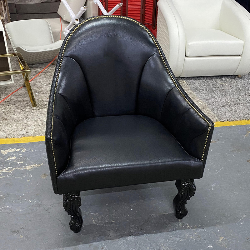 The newest Italian luxurious microfiber leather leisure chair for living room