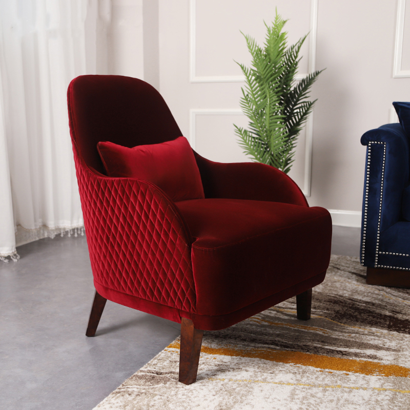 Factory Direct Sales sillon reclinable modern elegant upholstered single sofa chair