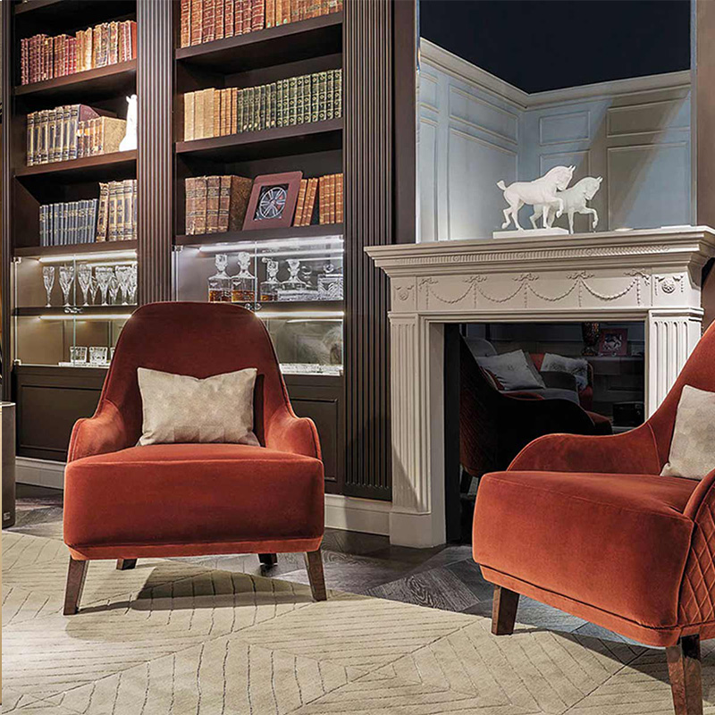 Factory Direct Sales sillon reclinable modern elegant upholstered single sofa chair