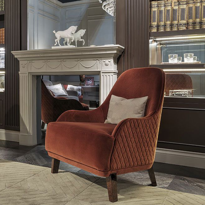 Factory Direct Sales sillon reclinable modern elegant upholstered single sofa chair