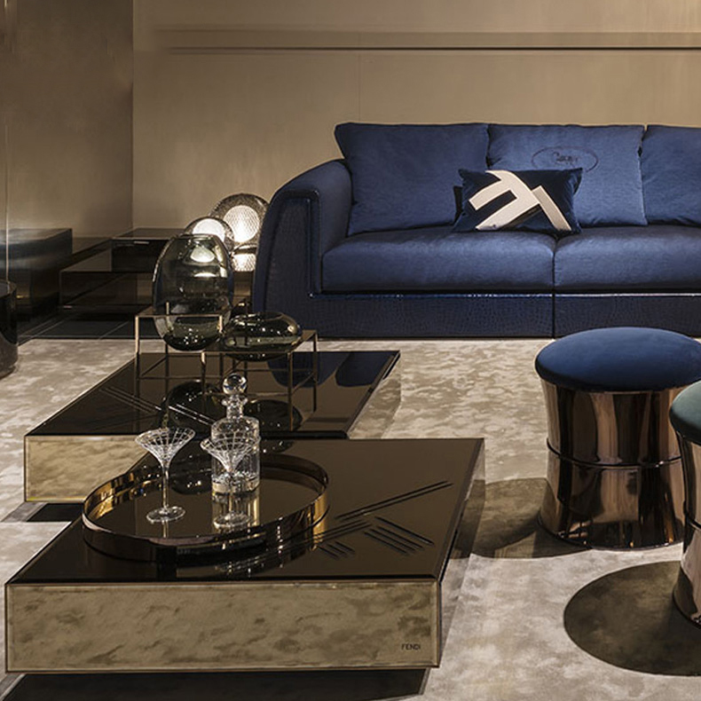 High quality Italian design marble stone luxury living room coffee table for home furniture
