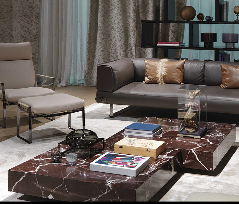 High quality Italian design marble stone luxury living room coffee table for home furniture