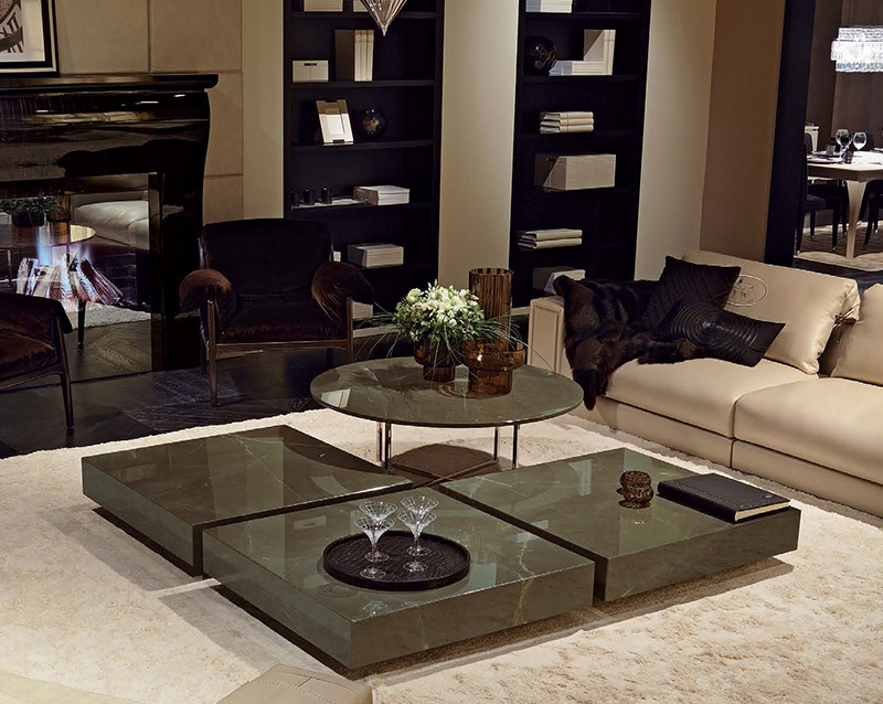 High quality Italian design marble stone luxury living room coffee table for home furniture