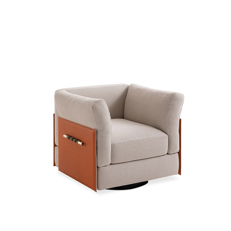 Modern Style New Fashionable Design High Density Resilient Sponge Sofa Luxury Single Sofa Chair For Living Room