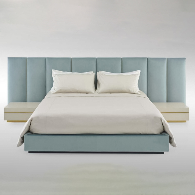 Custom Premium Bedroom Furniture Solid Wood Inner Frame Luxury Modern Comfortable Double Beds