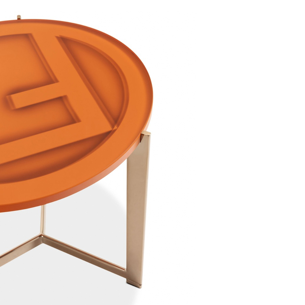 Italian Modern Light Luxury Style Living Room Furniture Top Quality Tempered Glass Round Small Coffee Table