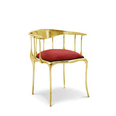 Italian Luxury Chairs Modern Dining Room Furniture Coffee House Upholstered Leather Dining Chair With Gold Legs