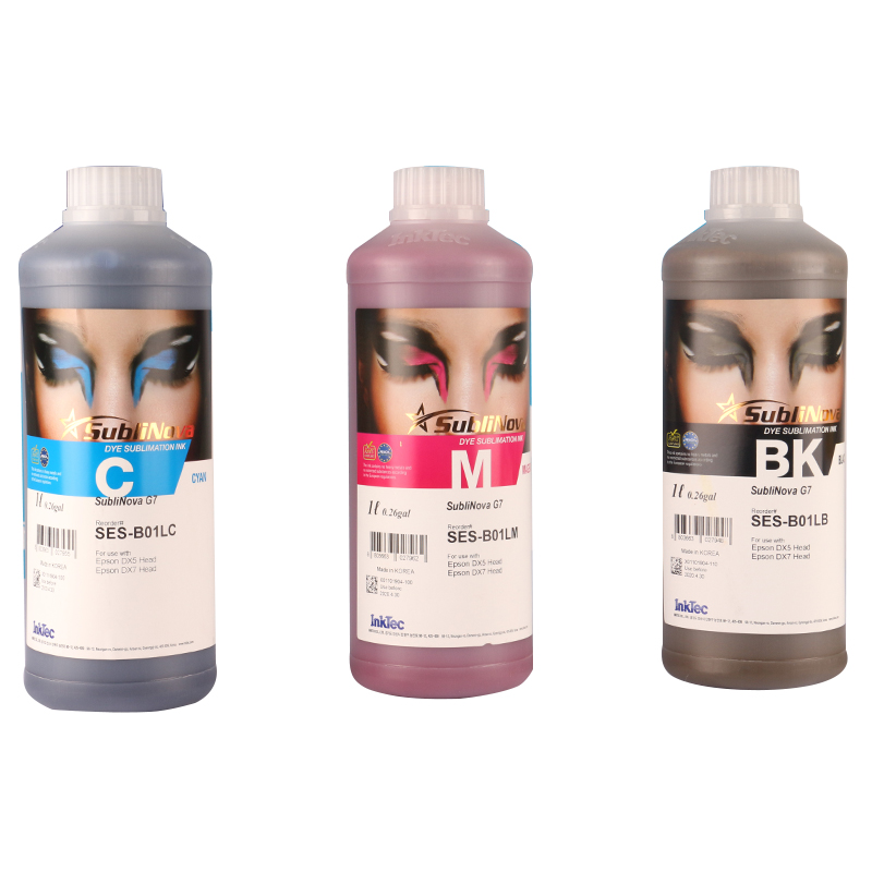 1000ml sublimation dye ink sure color korea hot sale SES ink for fabric t-shirt printing