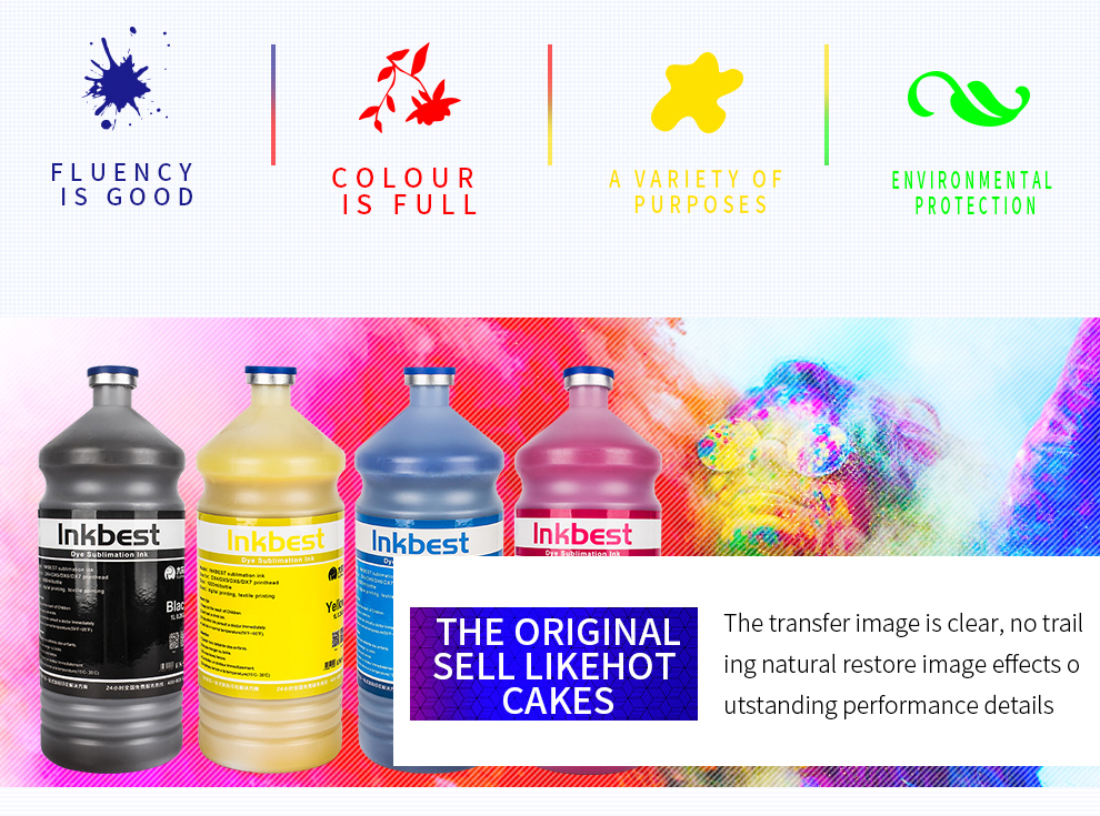 China hot sales high quality INKBEST sublimation ink price sublimation printer ink