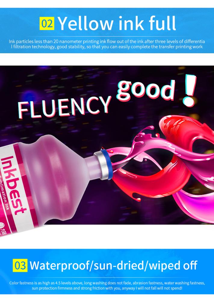 China hot sales high quality INKBEST sublimation ink price sublimation printer ink