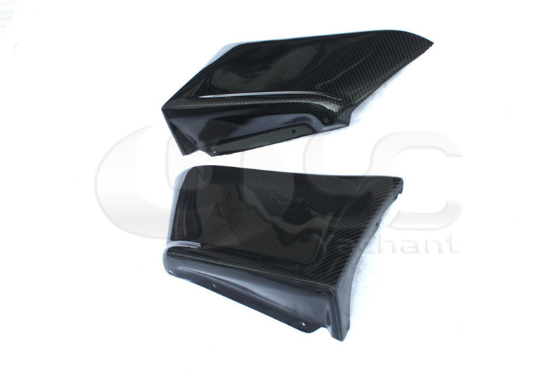 Trade Assurance Carbon Fiber Rear Bumper Extention Corners Fit For 2008-2012 EVO X 10 Rear Bumper Spats