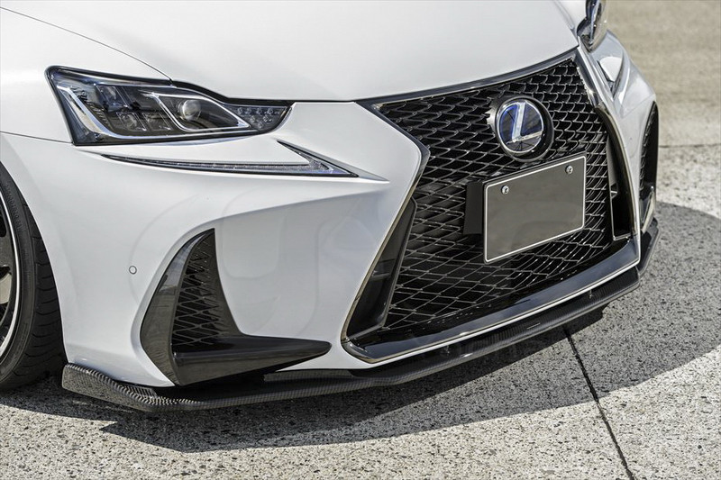 Trade Assurance Carbon Fiber Front Bumper Lip Fit For 2013-2015 IS F Sport AG Style Front Lip