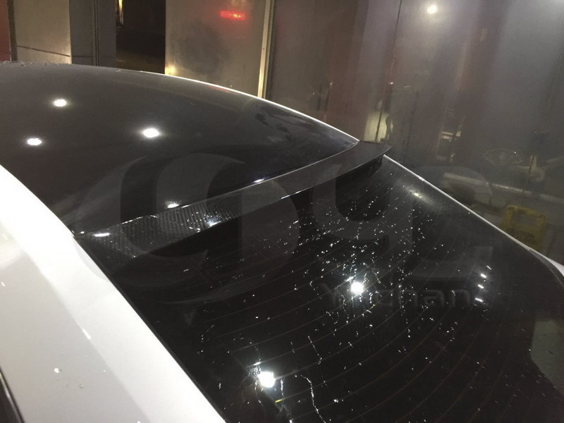 Trade Assurance Carbon Fiber Rear Roof Spoiler Fit For 2013-2019 IS F Sport Sedan YC DESIGN Style Roof Spoiler Wing