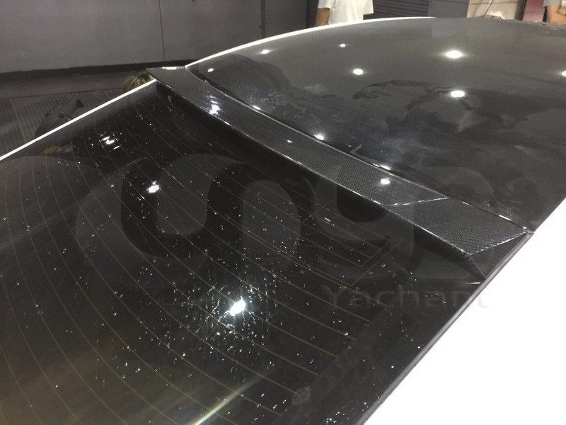 Trade Assurance Carbon Fiber Rear Roof Spoiler Fit For 2013-2019 IS F Sport Sedan YC DESIGN Style Roof Spoiler Wing
