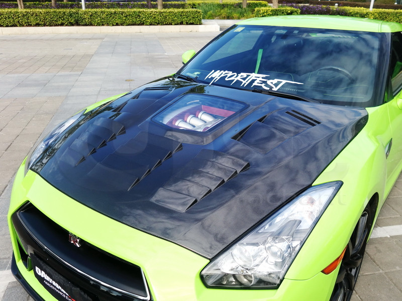 Trade Assurance Carbon Fiber Front Hood Bonnet Fit For 2008-2016 R35 GTR iMP-Performance Front Boonet Cover
