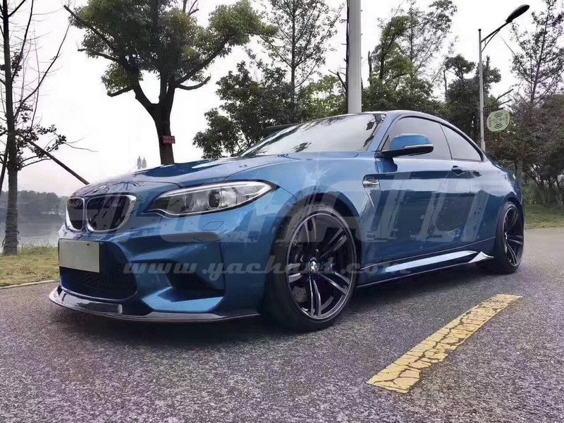 Trade Assurance Carbon Fiber Side Skirt Fit For 2016-2017 F87 M2 M Design Style Side Skirt Extension Underboard