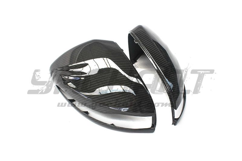 Trade Assurance Dry Carbon Fiber Mirror Cover Fit For 2015-2018 MB W205 C Class & C63 Sedan YC DESIGN Style Side Mirror Frame