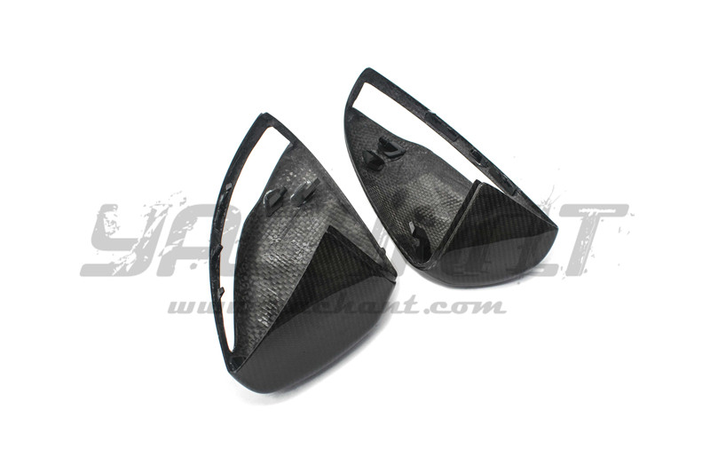 Trade Assurance Dry Carbon Fiber Mirror Cover Fit For 2015-2018 MB W205 C Class & C63 Sedan YC DESIGN Style Side Mirror Frame