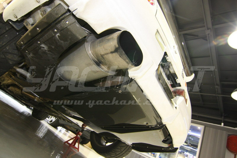 Trade Assurance Carbon Fiber Rear Bumper Under Lip Fit For 1999-2002 R34 GTR VSP Style Rear Diffuser Underboard