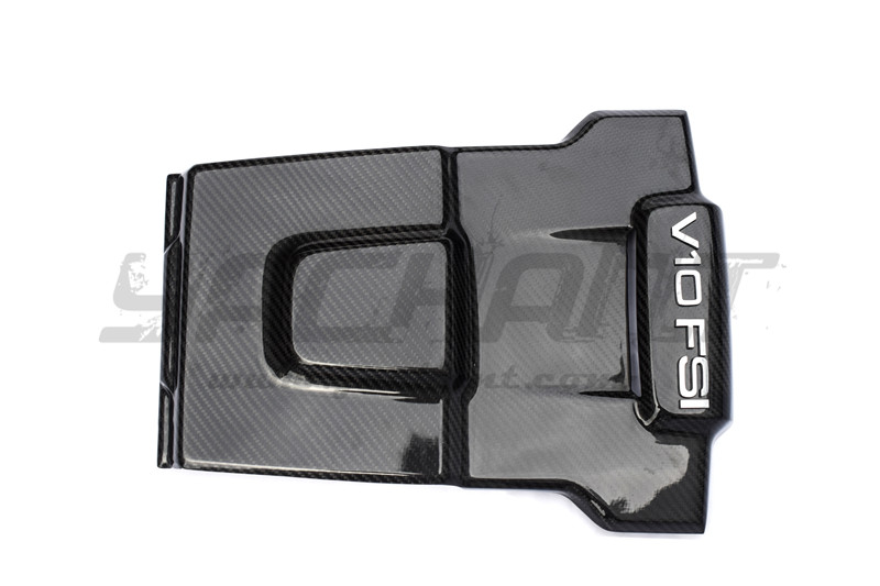 Trade Assurance Dry Carbon Fiber Engine Cover & Motor Shield Cover with Letters Fit For 2014-2015 R8 V8 V10 Coupe & Spyder