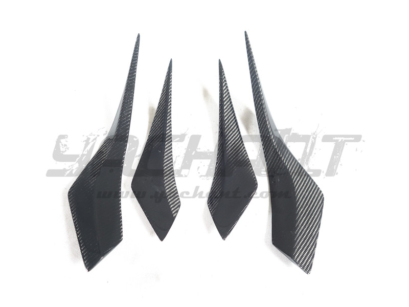 Trade Assurance Carbon Fiber Front Canards Fit For 2014-2017 i8 Electric BRSK Style Front Bumper Canards