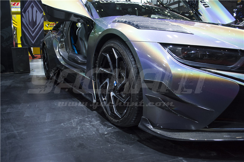 Trade Assurance Carbon Fiber Front Canards Fit For 2014-2017 i8 Electric BRSK Style Front Bumper Canards