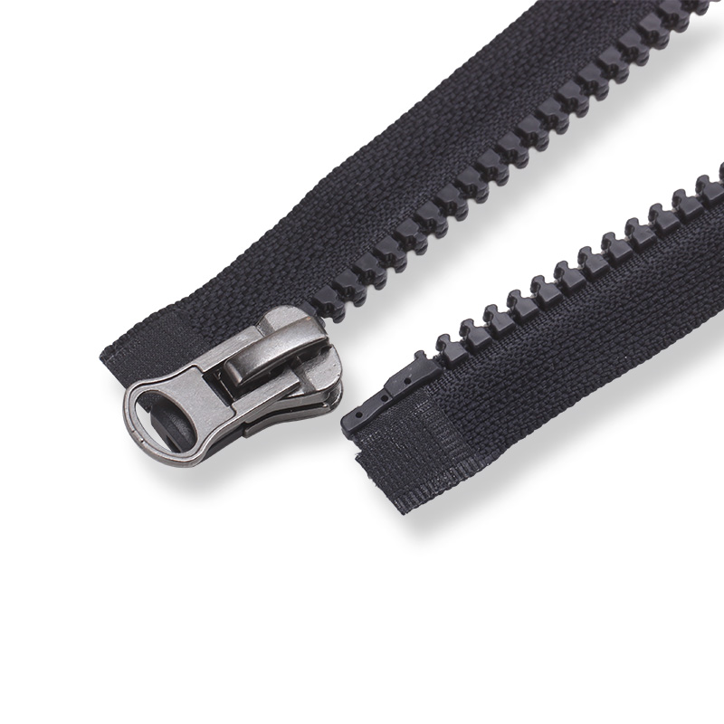 #8 plastic zipper open end for men's jacket