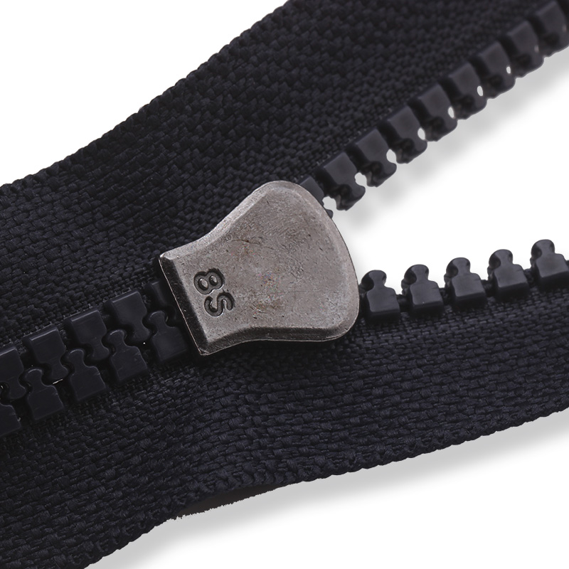 #8 plastic zipper open end for men's jacket